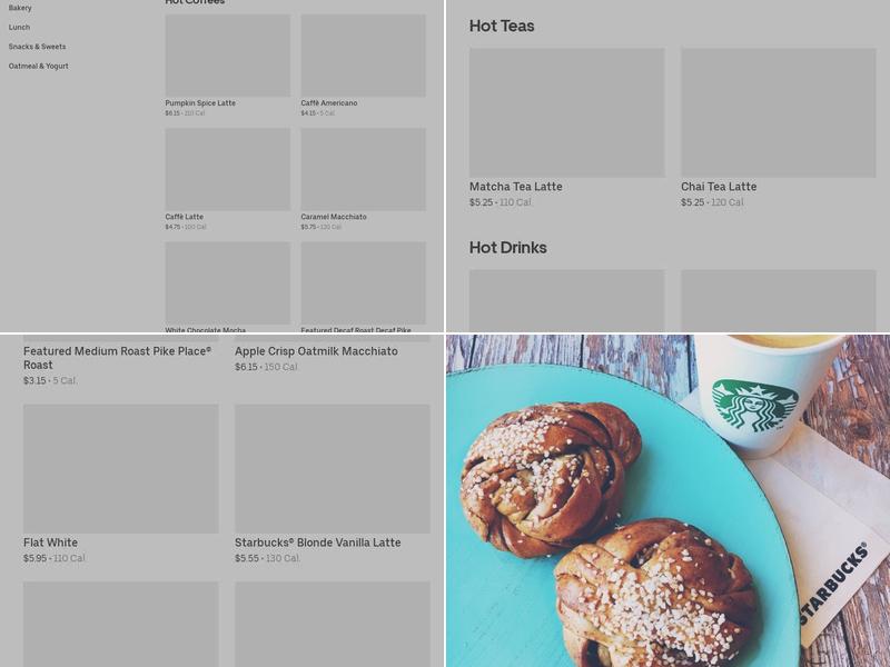 Starbucks Menu