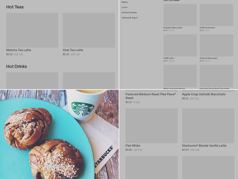 Starbucks Menu