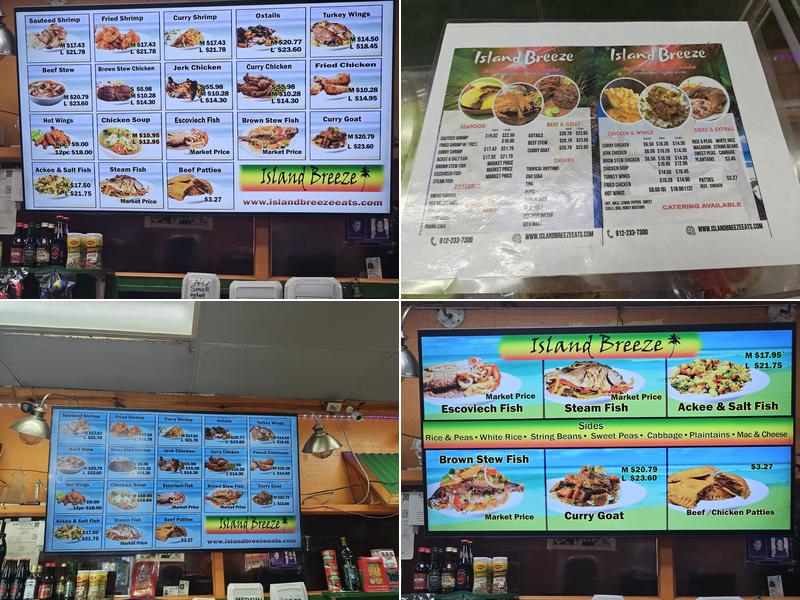 Island Breeze Menu