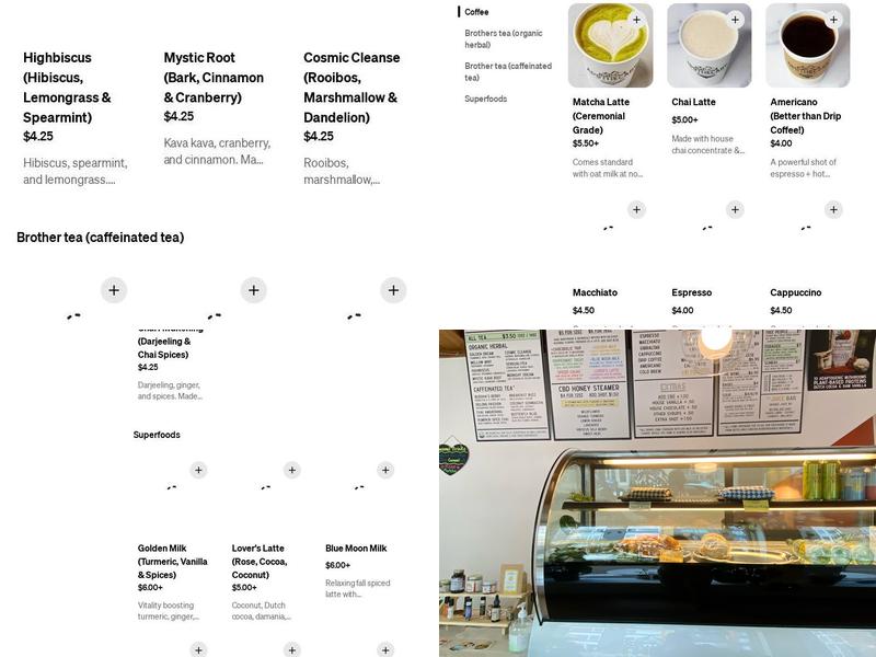 The Apothecary Herb Shop & Wellness Cafe Menu