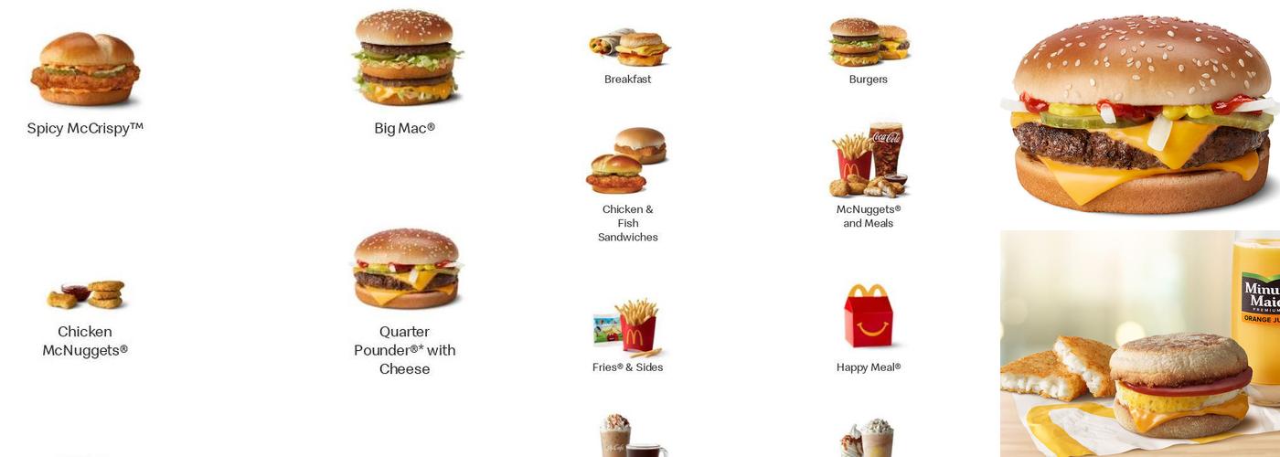 McDonald's Menu