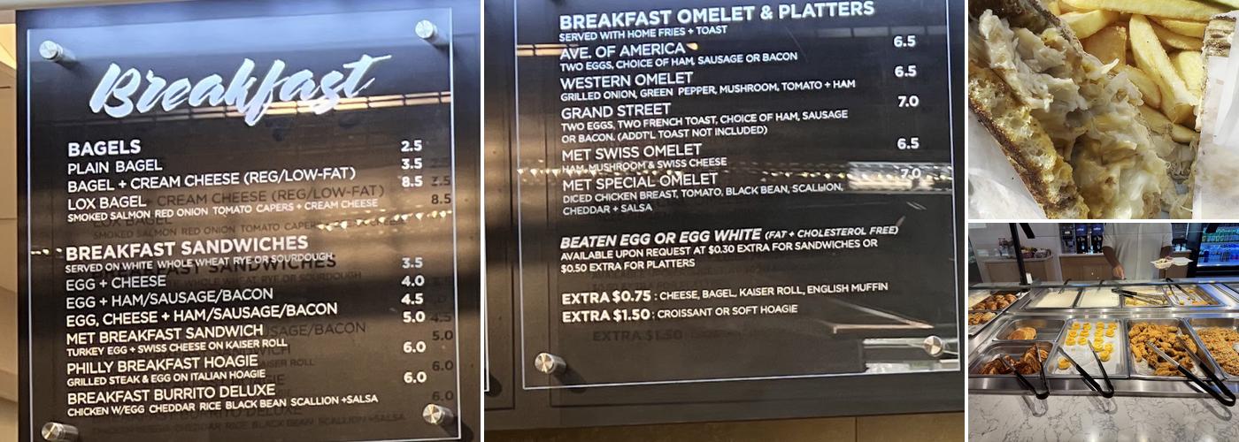 Met Cafe the Venue Menu