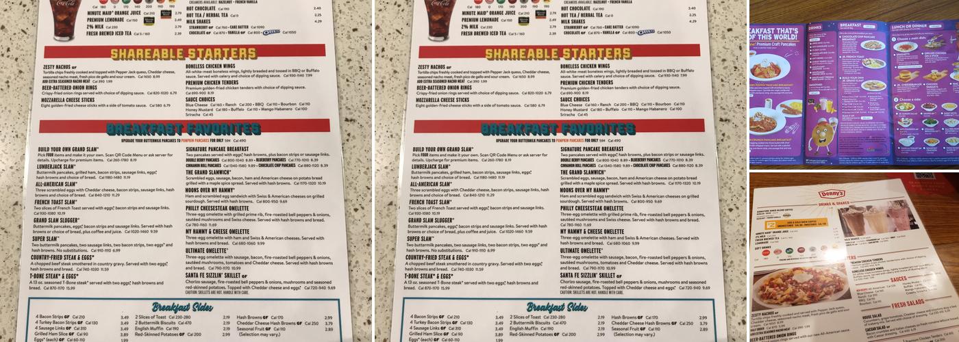 Denny's Menu