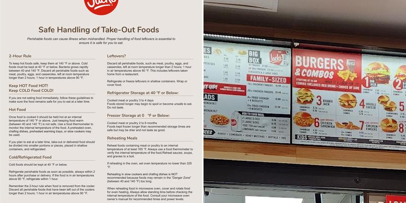 Jack's Menu