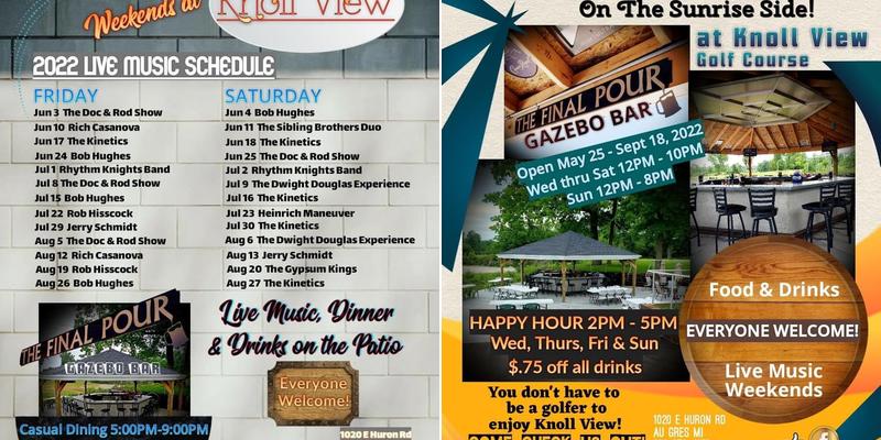 The Final Pour Gazebo Bar Menu