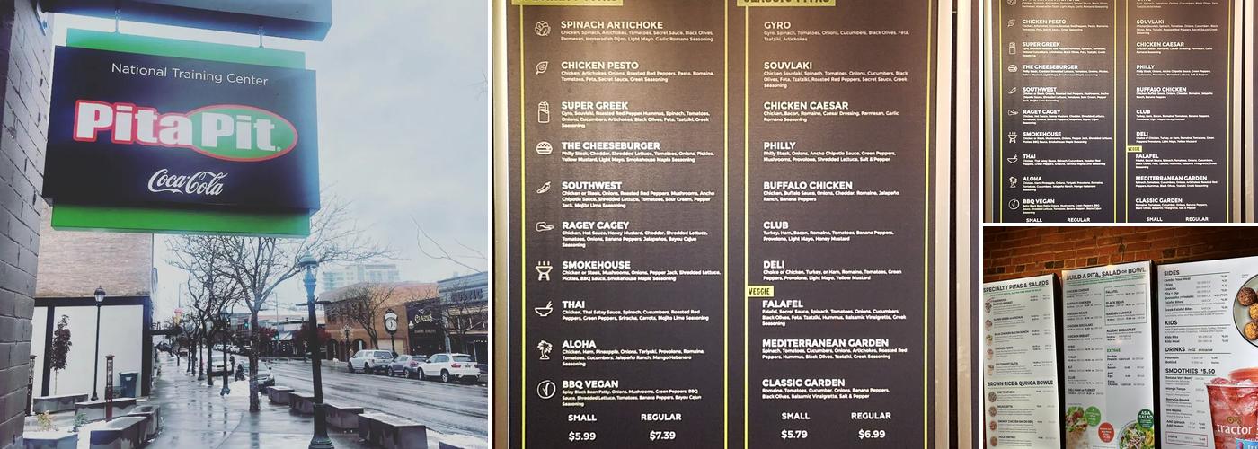 Pita Pit Menu