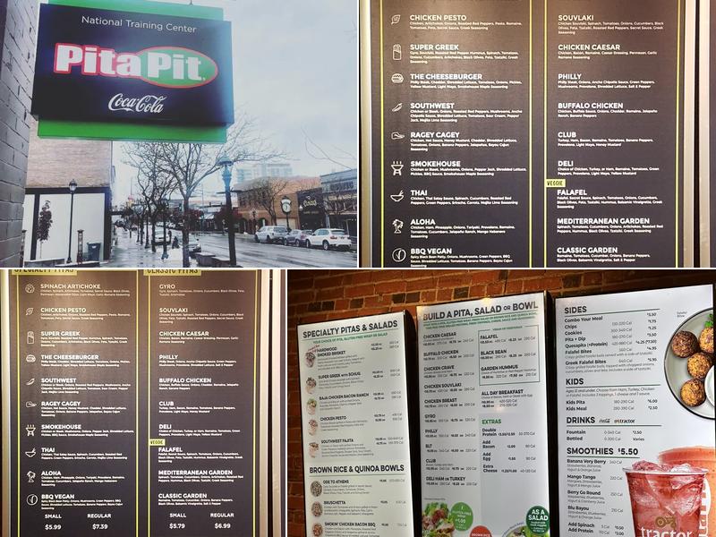 Pita Pit Menu