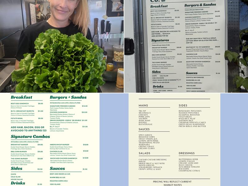 Mountain Food Company Menu