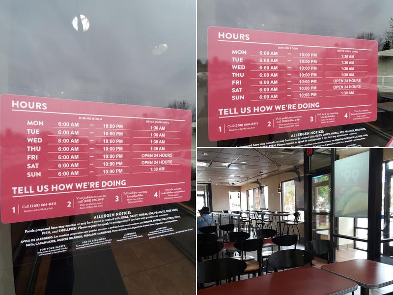 Jack in the Box Menu