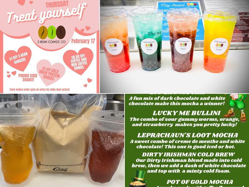 3 Bean Coffee Co-Wahpeton Menu