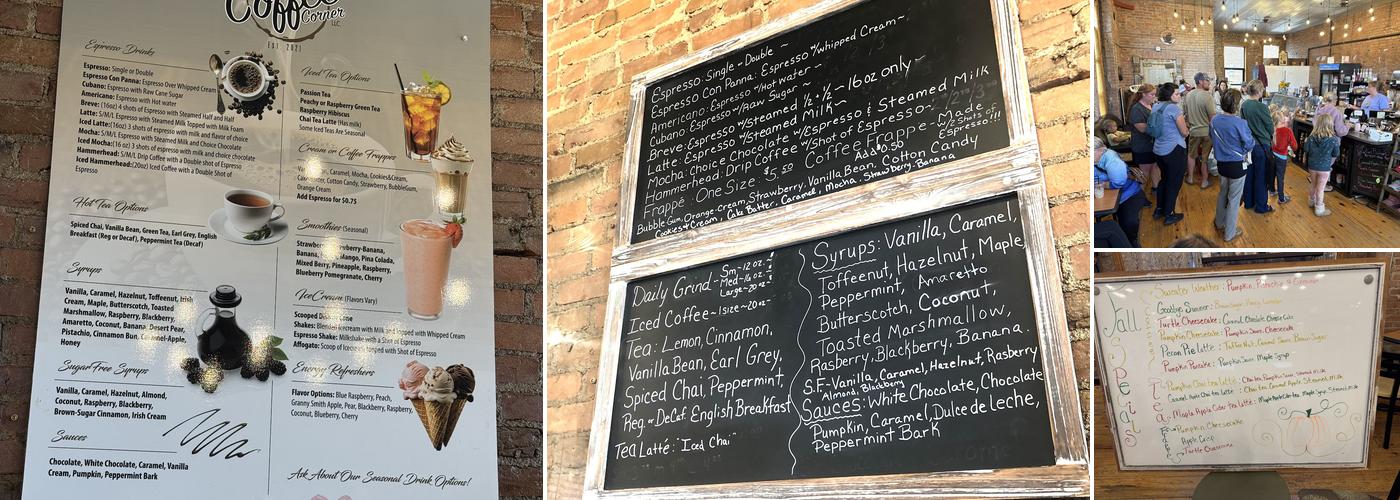 The Coffee Corner Menu