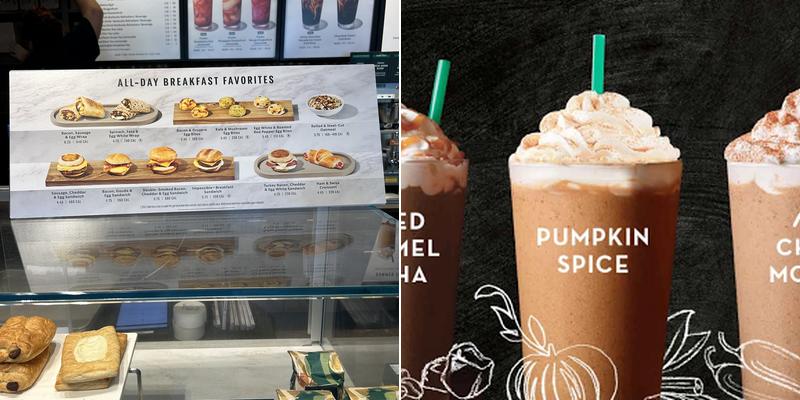 Starbucks Menu