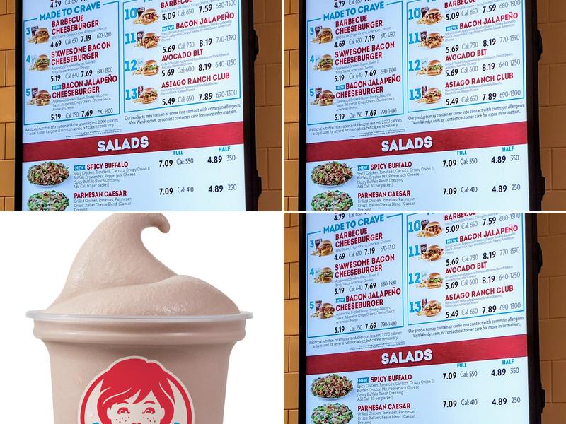 Wendy's Menu