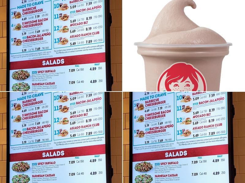 Wendy's Menu