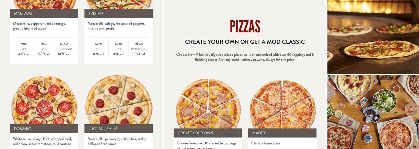 MOD Pizza Menu