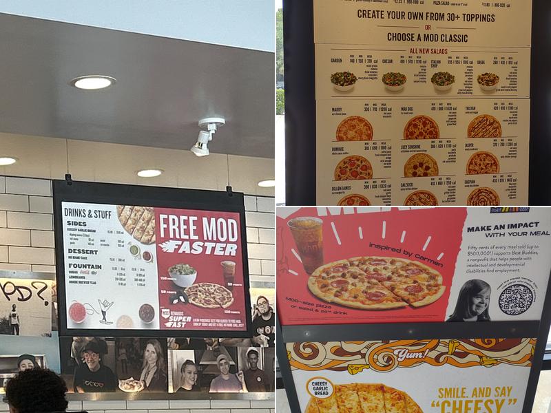 MOD Pizza Menu