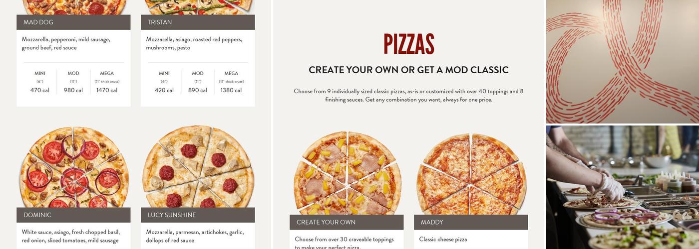 MOD Pizza Menu