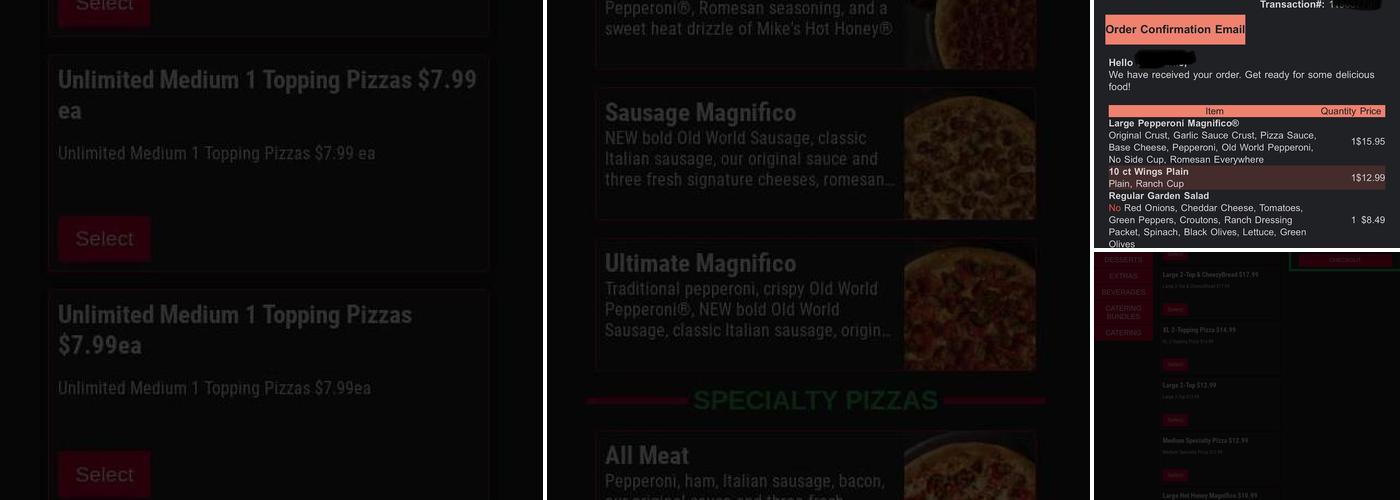 Marco's Pizza Menu