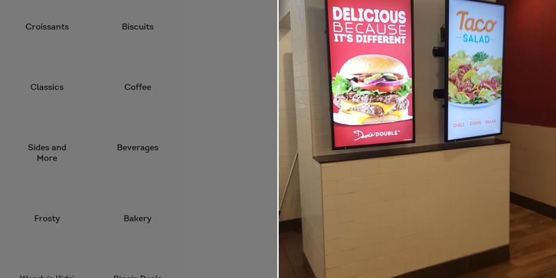 Wendy's Menu