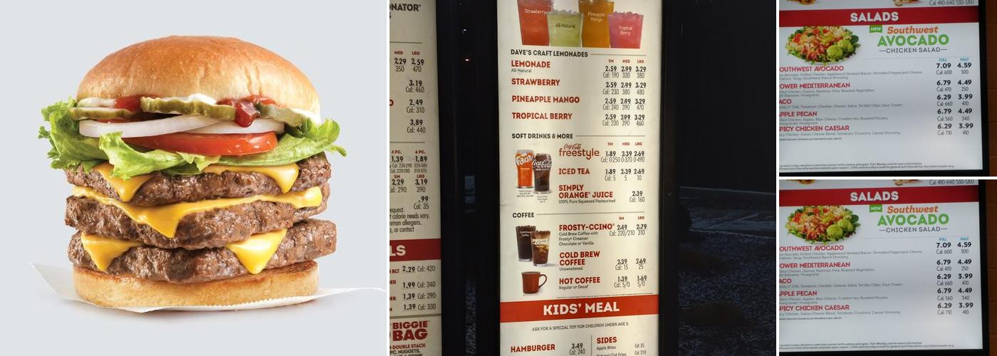 Wendy's Menu