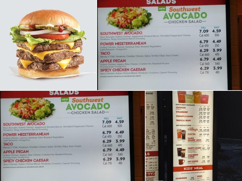 Wendy's Menu