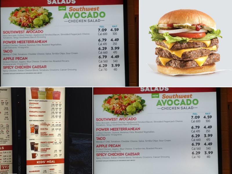 Wendy's Menu