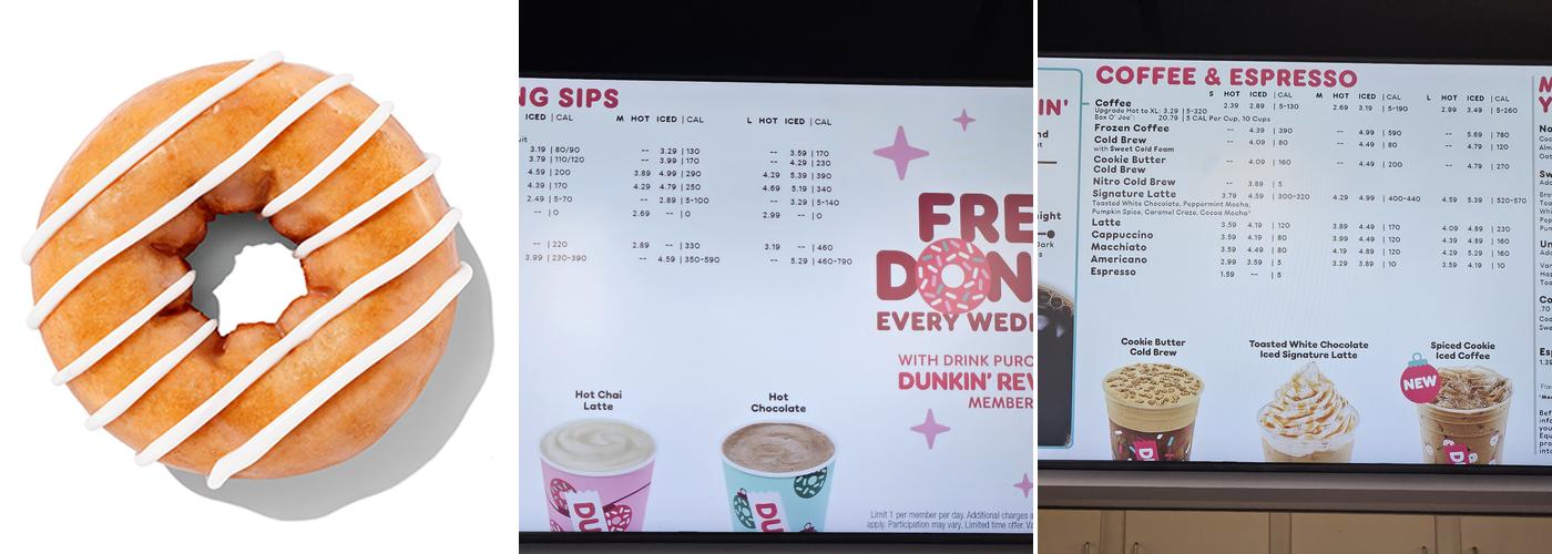 Dunkin' Menu