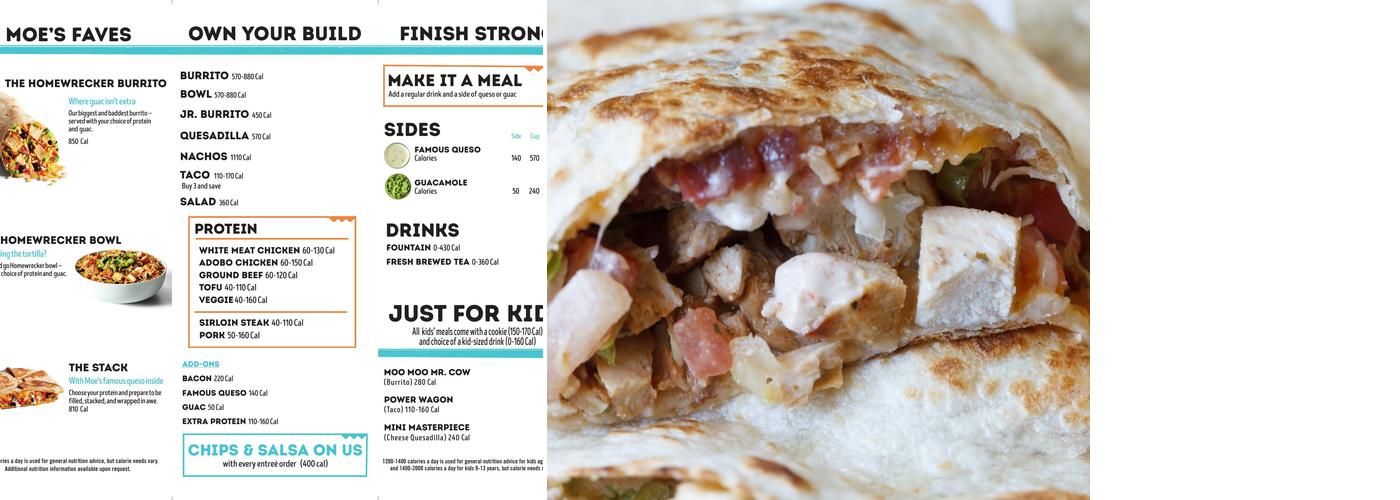 Moe's Southwest Grill Menu