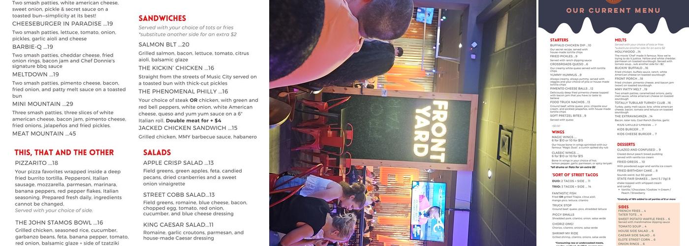 Marietta Melt Yard Menu