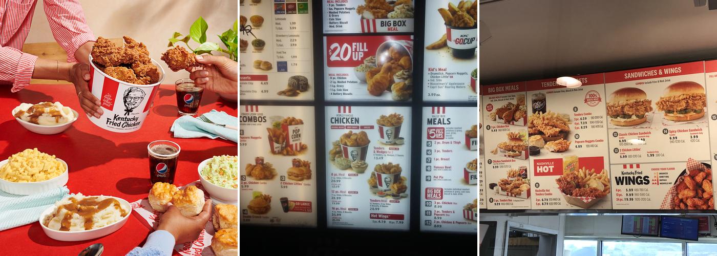 KFC Menu
