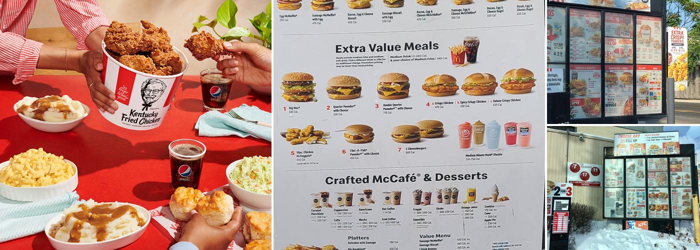 KFC Menu