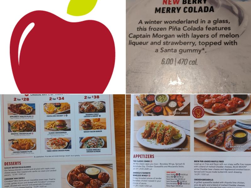 Applebee's Grill + Bar Menu