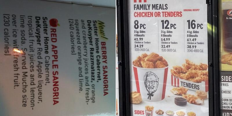 KFC Menu