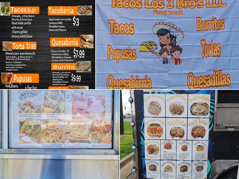 Tacos los 3 Bro,s Menu
