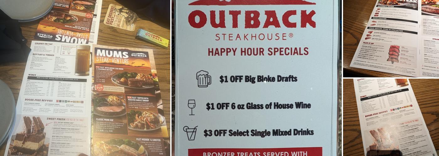 Outback Steakhouse Menu