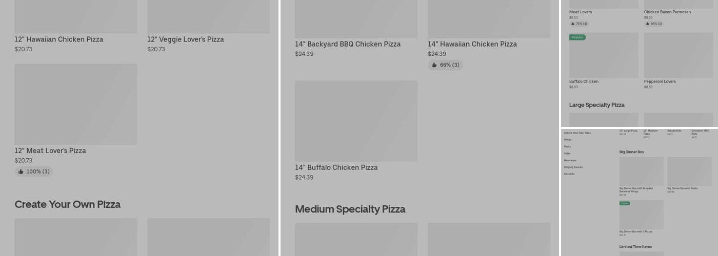 Pizza Hut Menu