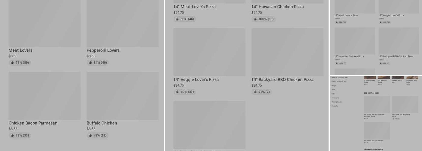 Pizza Hut Menu