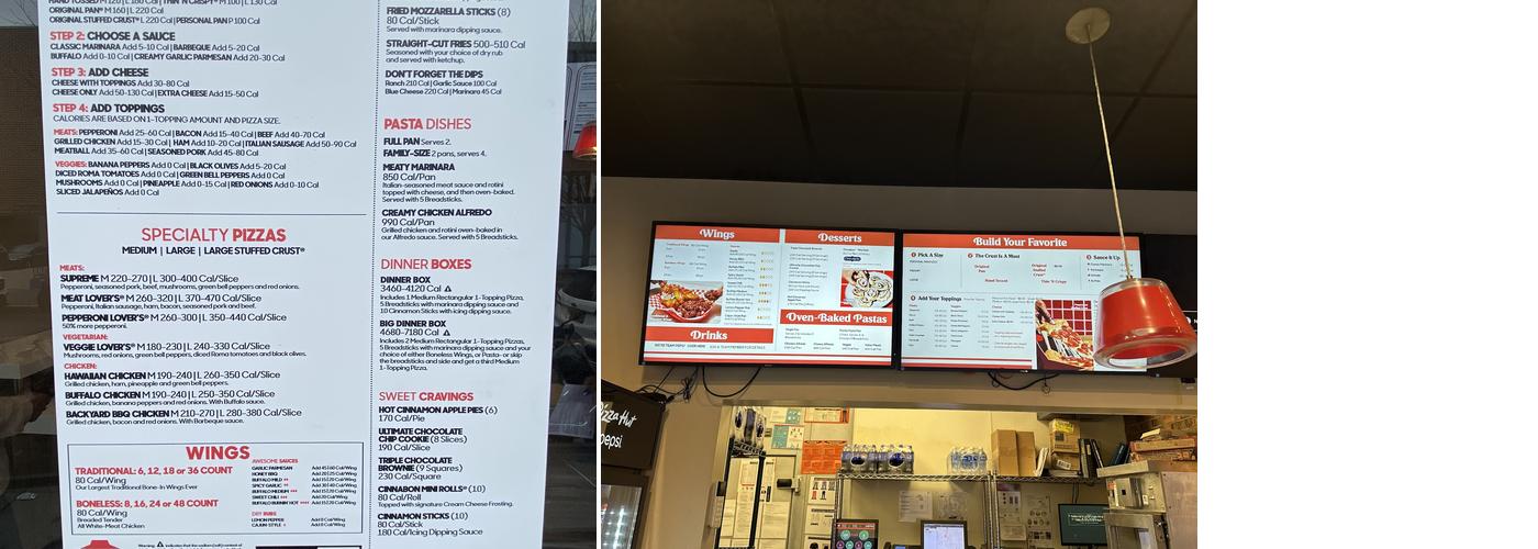 Pizza Hut Menu