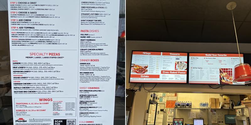 Pizza Hut Menu