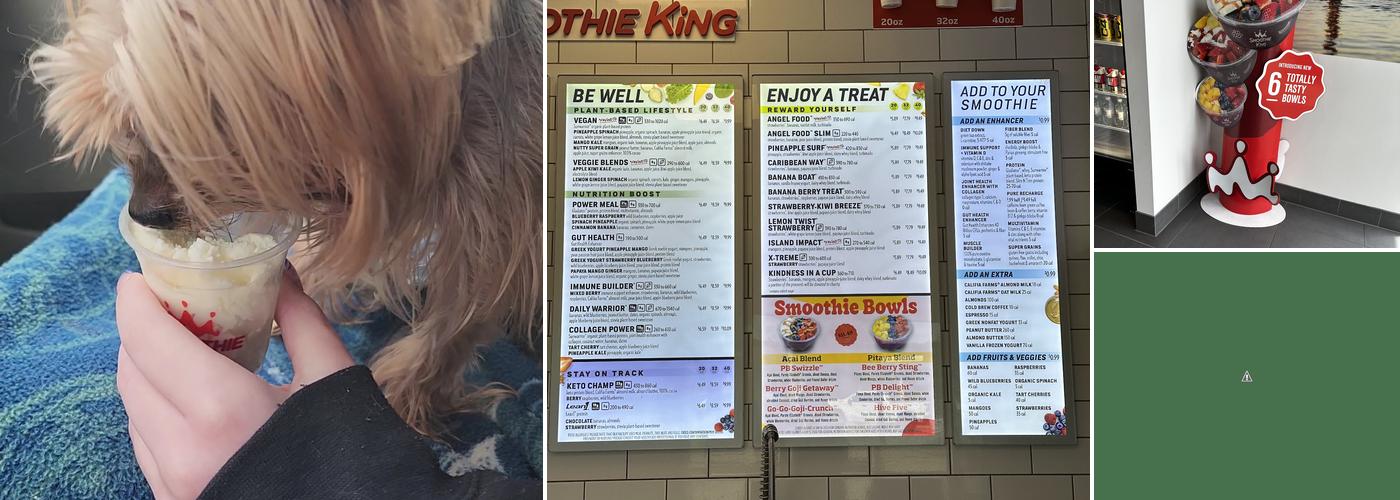Smoothie King Menu