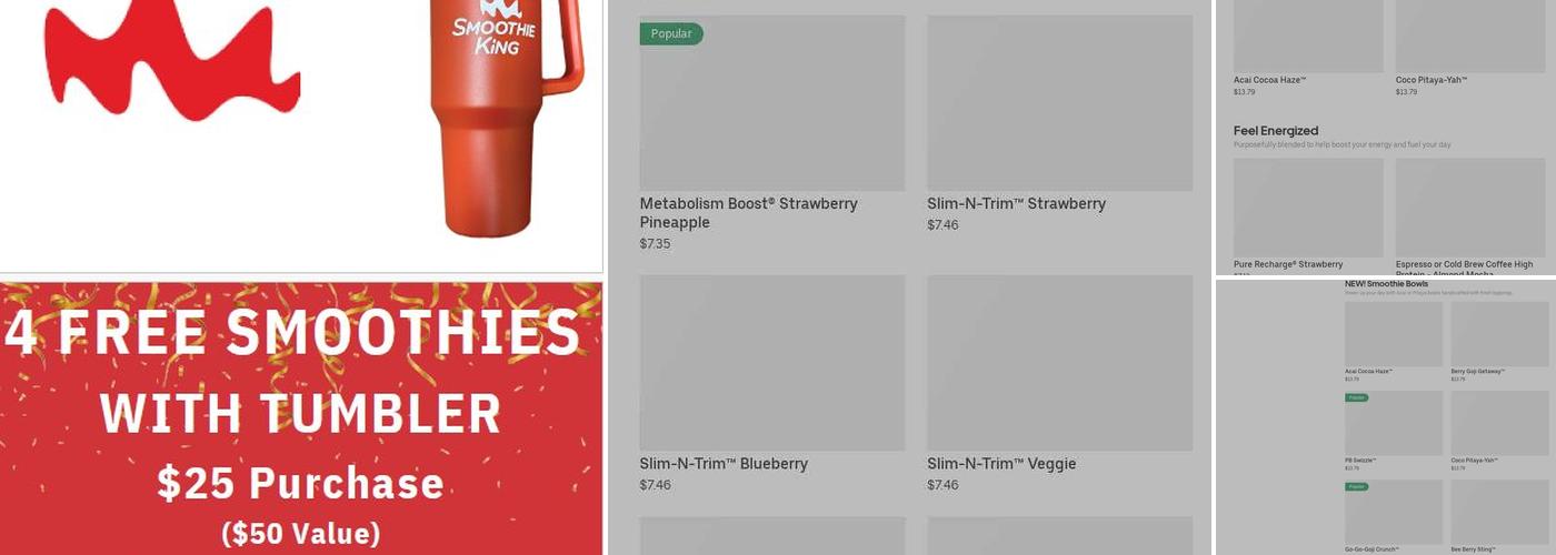Smoothie King Menu