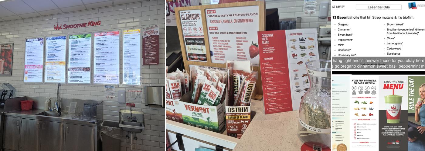 Smoothie King Menu