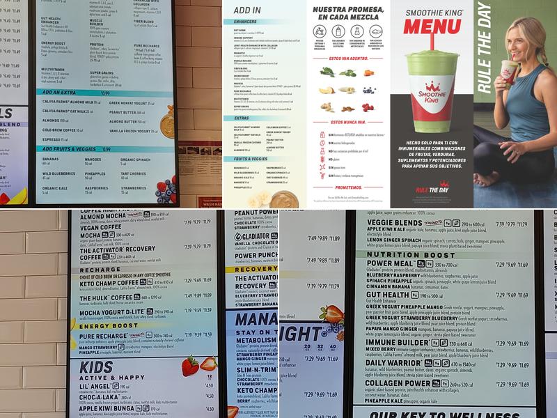 Smoothie King Menu