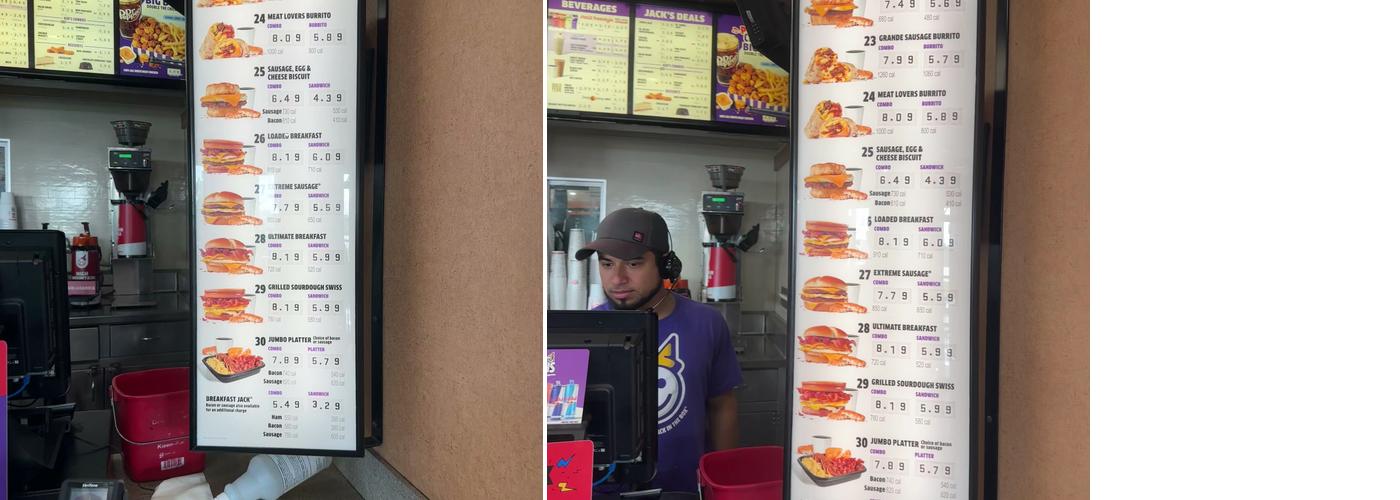 Jack in the Box Menu