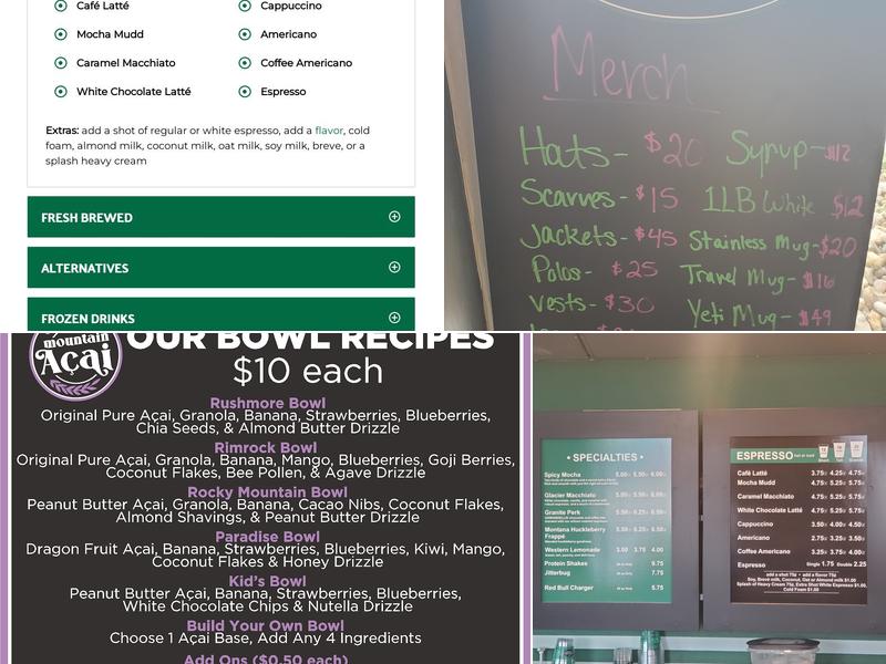 Mountain Mudd Espresso (Rapid City) Menu