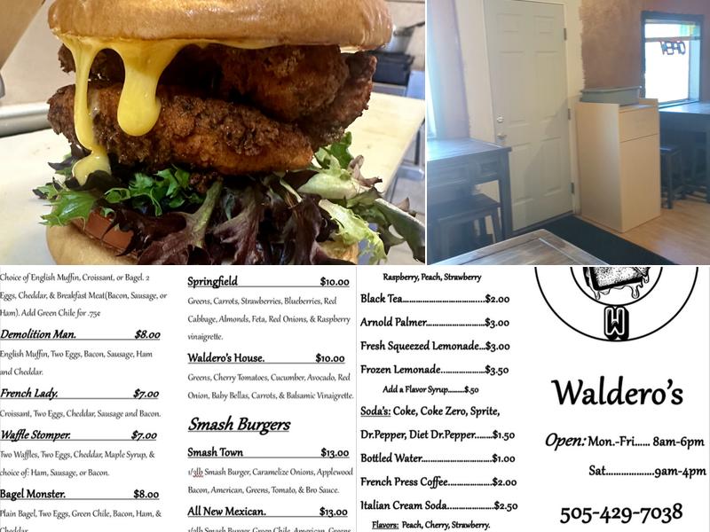 Waldero's Wich's LTD. Company Menu