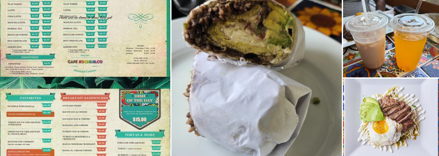 Cafe Xochimilco Menu
