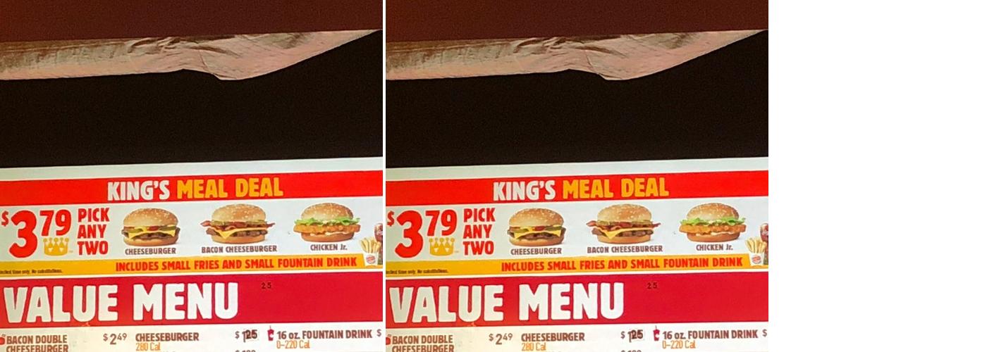 Burger King Menu