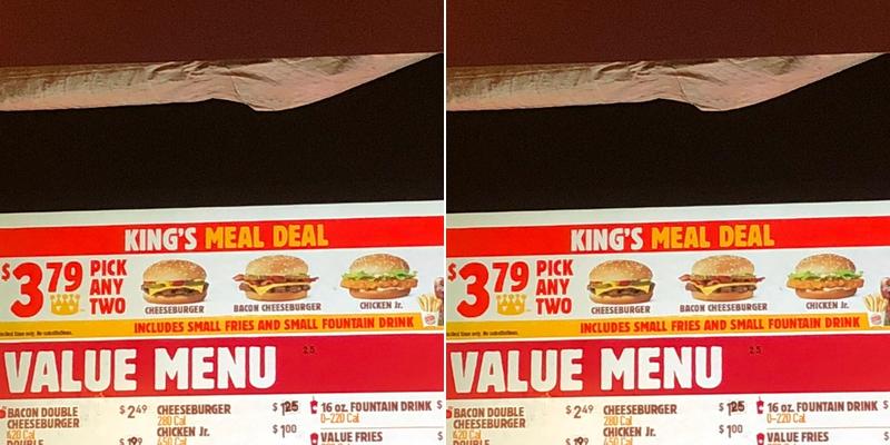 Burger King Menu