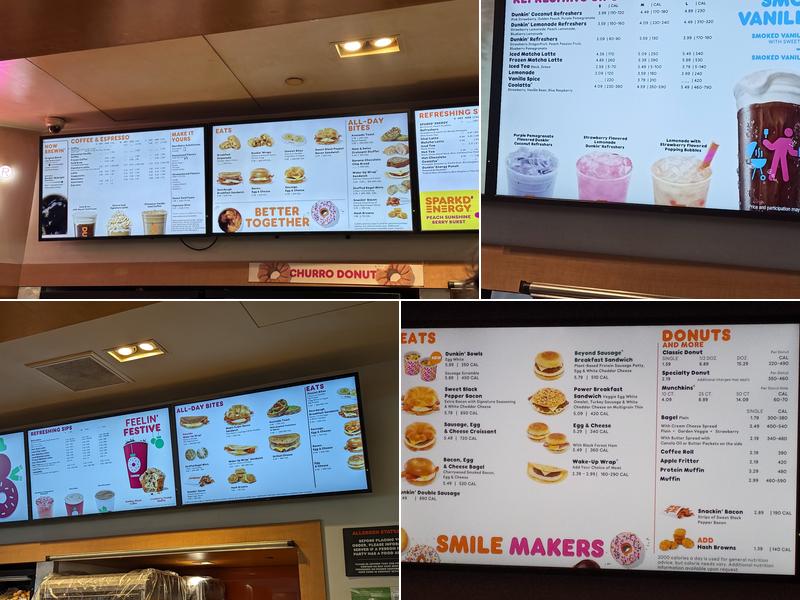 Dunkin' Menu